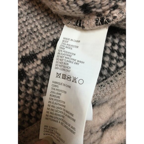 PrAna Womens Wool Blend Turtleneck Crestland Sweater Chunky Patchwork Size XL - Picture 5 of 7